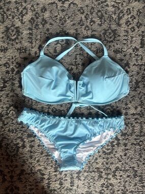 Light Blue Swim Bikini Set